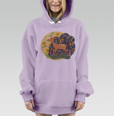 Сила природы, Hoodie Mjhigh Dig Mel, Fiolet, утепленная