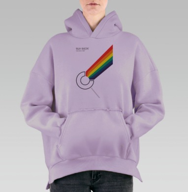 Сила света в тебе, Hoodie Oversize Fiolet, утепленная