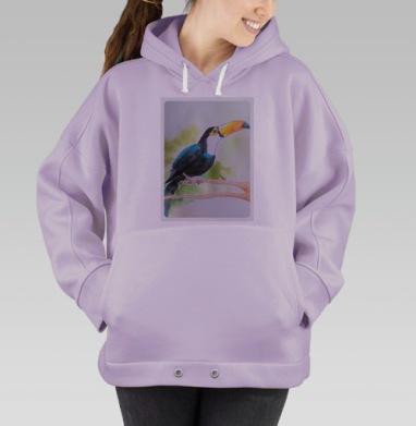 Синяя птица, Hoodie Oversize Fiolet