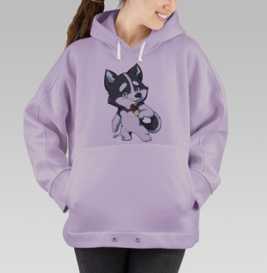 Сладкие собачки - эскимо, Hoodie Oversize Fiolet