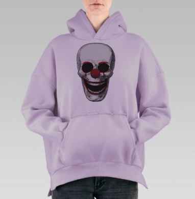 Смеется последним, Hoodie Oversize Fiolet, утепленная
