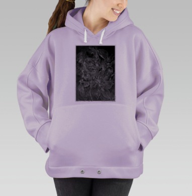 Солнечная неженка. Гравюра, Hoodie Oversize Fiolet