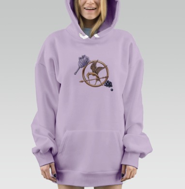 Сойка пересмешница, Hoodie Mjhigh Dig Mel, Fiolet, утепленная