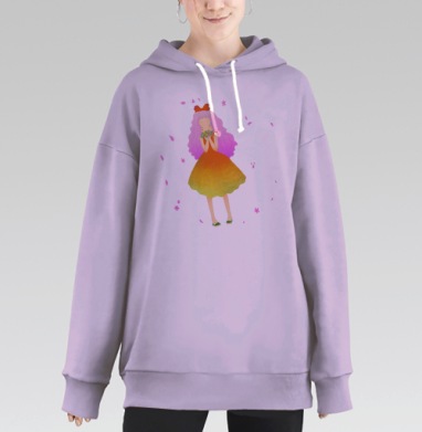 спринг, Hoodie Long Oversize Fiolet