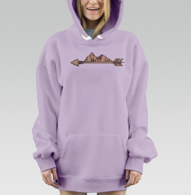 Стрела, Hoodie Mjhigh Dig Mel, Fiolet, утепленная