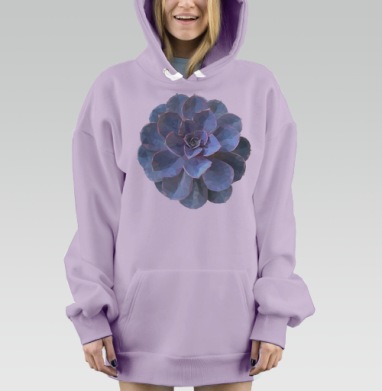 Суккулент, Hoodie Mjhigh Dig Mel, Fiolet, утепленная
