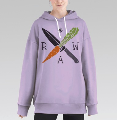 СЫРОЕДЕНИЕ, Hoodie Long Oversize Fiolet