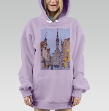 Таллин, Hoodie Mjhigh Dig Mel, Fiolet, утепленная