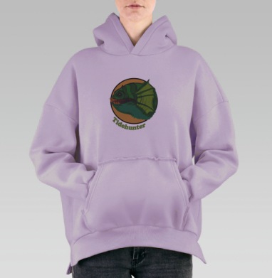 Тайдхантер, Hoodie Oversize Fiolet, утепленная