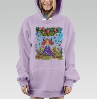 Телец. Знак зодиака, Hoodie Mjhigh Dig Mel, Fiolet, утепленная