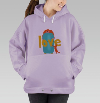 ТруЛав, Hoodie Oversize Fiolet