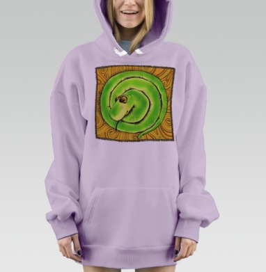 Удав, Hoodie Mjhigh Dig Mel, Fiolet, утепленная
