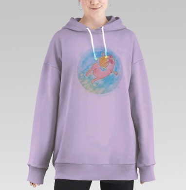 Валентин, Hoodie Long Oversize Fiolet