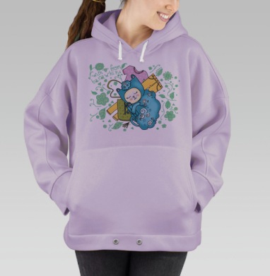 Валяшки, Hoodie Oversize Fiolet