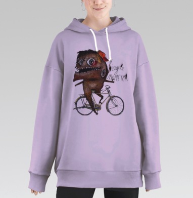 Веломонстр, Hoodie Long Oversize Fiolet