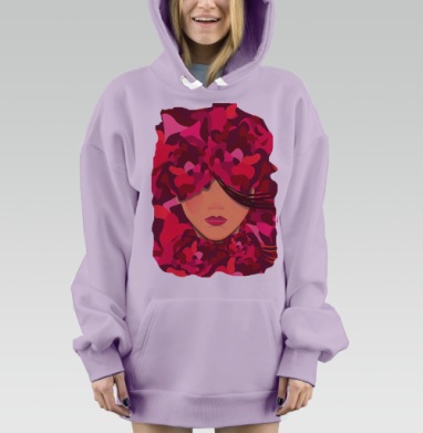 Весна, Hoodie Mjhigh Dig Mel, Fiolet, утепленная