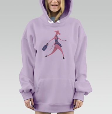Весна идет, Hoodie Mjhigh Dig Mel, Fiolet, утепленная