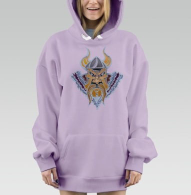 Викинг, Hoodie Mjhigh Dig Mel, Fiolet, утепленная