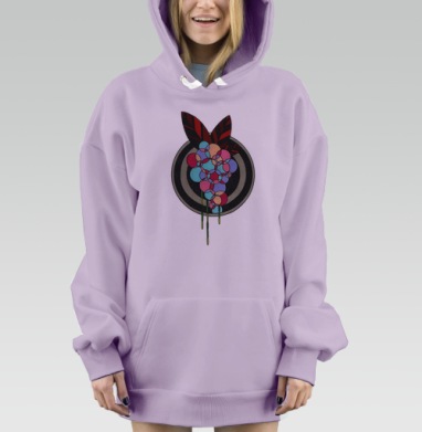 Виноград, Hoodie Mjhigh Dig Mel, Fiolet, утепленная
