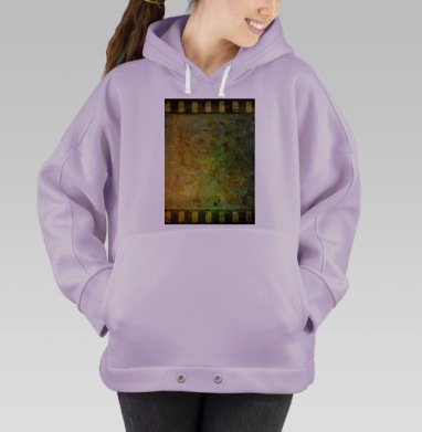 Винтажная роза в оттенках ностальгии, Hoodie Oversize Fiolet