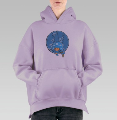 Внучка-снегурочка, Hoodie Oversize Fiolet, утепленная