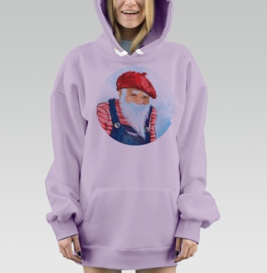 Волшебник-книгочей, Hoodie Mjhigh Dig Mel, Fiolet, утепленная