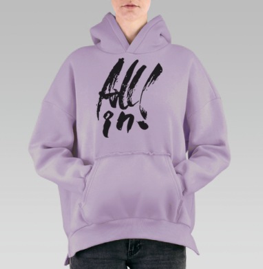 Всё внутри, Hoodie Oversize Fiolet, утепленная
