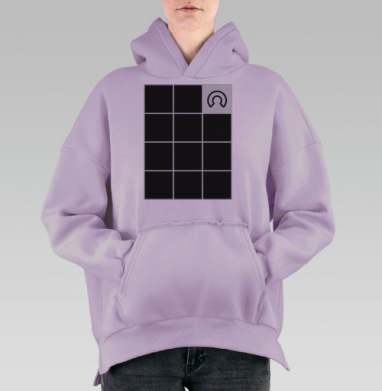 Вся сила света в твоем сердце, Hoodie Oversize Fiolet, утепленная
