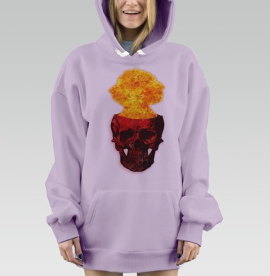 Взрыв мозга, Hoodie Mjhigh Dig Mel, Fiolet, утепленная