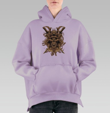 Ярость самурая, Hoodie Oversize Fiolet, утепленная