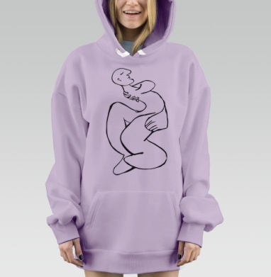 Йойойог, Hoodie Mjhigh Dig Mel, Fiolet, утепленная