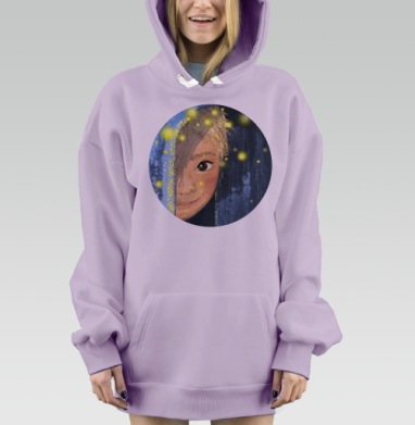 Заглянуть в сказку, Hoodie Mjhigh Dig Mel, Fiolet, утепленная
