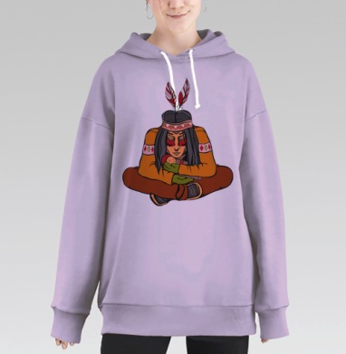 Защищенность, Hoodie Long Oversize Fiolet
