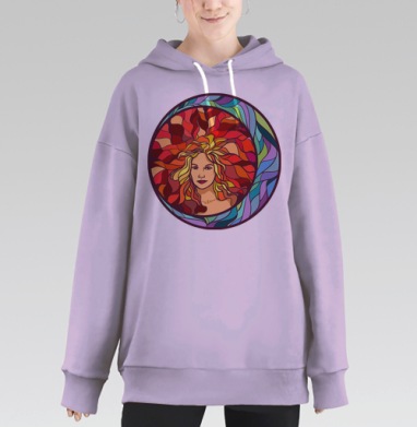 Затмение, Hoodie Long Oversize Fiolet