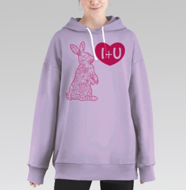 Зайка, Hoodie Long Oversize Fiolet