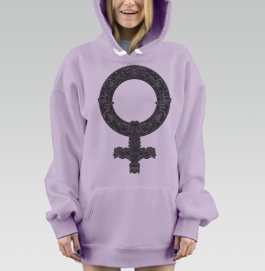 Зеркало Венеры, Hoodie Mjhigh Dig Mel, Fiolet, утепленная