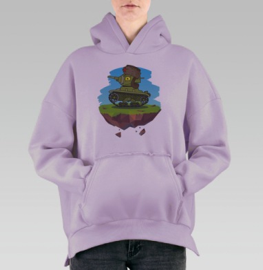 Знаменитый Двадцать шестой, Hoodie Oversize Fiolet, утепленная