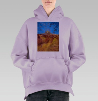 Золото пустыни, Hoodie Oversize Fiolet, утепленная