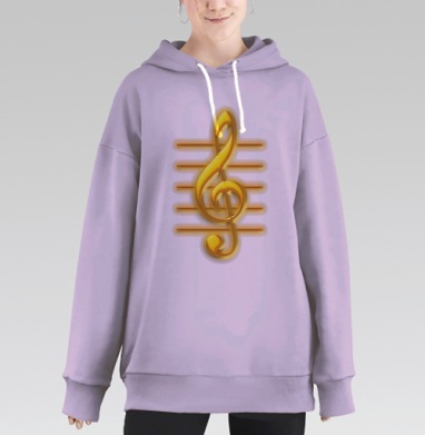 Золотой ключ, Hoodie Long Oversize Fiolet