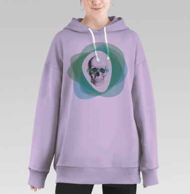 213, Hoodie Long Oversize Fiolet
