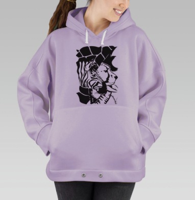 Африка, Hoodie Oversize Fiolet