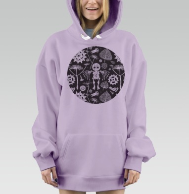 Археология будущего, Hoodie Mjhigh Dig Mel, Fiolet, утепленная