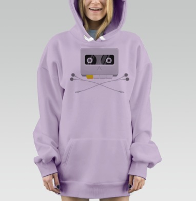 Audio Pirate / Аудиопират, Hoodie Mjhigh Dig Mel, Fiolet, утепленная