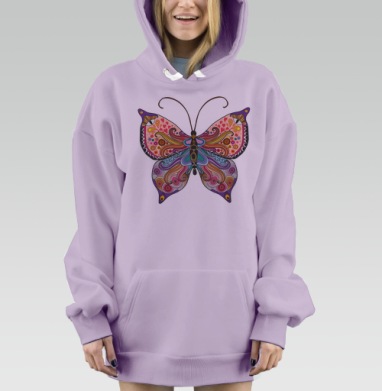 Бабучка, Hoodie Mjhigh Dig Mel, Fiolet, утепленная