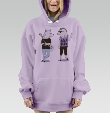 Банда, Hoodie Mjhigh Dig Mel, Fiolet, утепленная