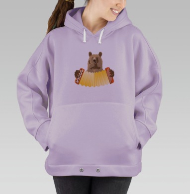 Баян с медведем, Hoodie Oversize Fiolet