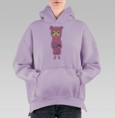 Биомеханическое сердце легкие человека детали, Hoodie Oversize Fiolet, утепленная