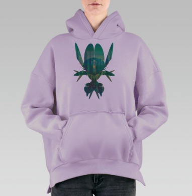 boo2 / Бу 2, Hoodie Oversize Fiolet, утепленная