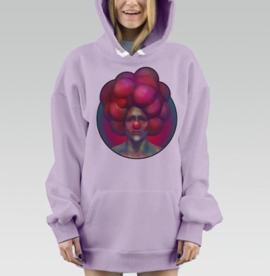 Бубль, Hoodie Mjhigh Dig Mel, Fiolet, утепленная