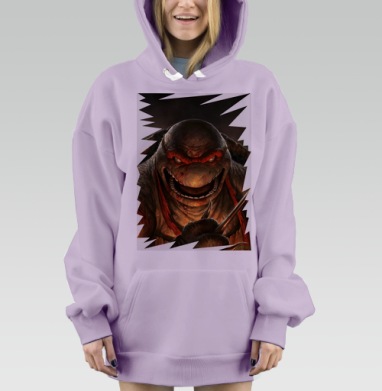 Черепашки Нидзя, Hoodie Mjhigh Dig Mel, Fiolet, утепленная